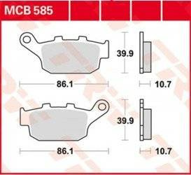 KLOCKI HAMULCOWE TRW MCB585SH