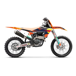 KOMPLET NAKLEJEK (OKLEIN) KTM SX/SX-F '23-'24, EXC/EXC-F '24-'25 REPLICA KTM FACTORY MXGP KTM KOLOR POMARAŃCZKOWY