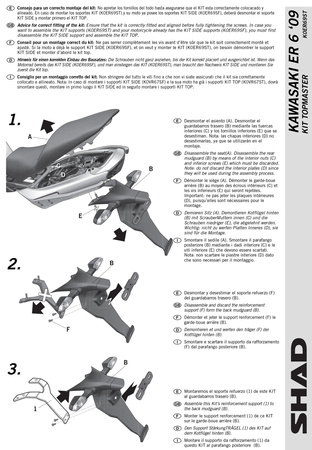 Stelaż kufra tylnego Shad do Kawasaki ER6 N-F (09-11)