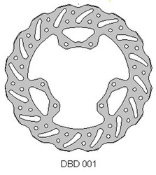 Tarcza hamulcowa przód honda cr 125 crf 250 240x101x3mm