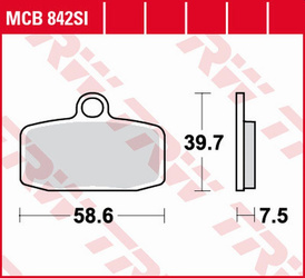 Klocki hamulcowe kh612 sinter offroad gas gas txt 125/250/280/280 '12-, husqvarna tc 85 '14-, ktm e-sm/sx/xc freeride electric '14-, sx 85 '
