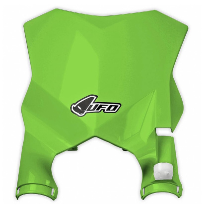 Tablica na numer startowy kawasaki kxf 250 17-19, kxf 450 16-19 kolor zielony (stadium z osłonami amortyzatorów)