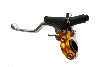 uchwyt dźwigni sprzęgła kompletny + dekompresator uniwersalny kolor złoty (cl-08g) - promocja