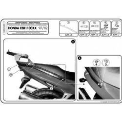 stelaż kufra centralnego honda cbr 1100xx (97-09) ( bez płyty )