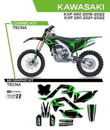 Komplet naklejek (oklein) kawasaki kxf 250 '21-'22