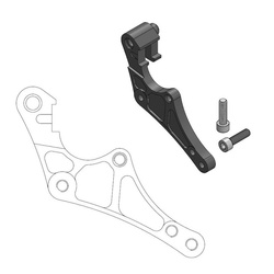 Adapter oversize 320 mm (supermoto) do zacisku oem - ktm,husaberg,husqvarna (patrz opis dodatkowy)