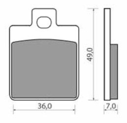 KLOCKI HAMULCOWE DO SKUTERA MOTOCYKLA EBC SFA260