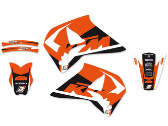 Komplet naklejek (oklein) ktm supercompetition 4 stroke '96-'99 dream 4 kolor pomarańczowy/czarny