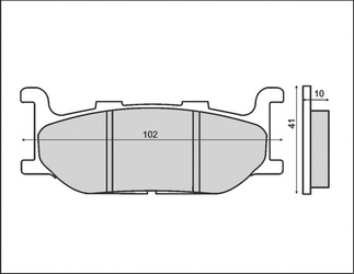 Klocki hamulcowe kh179 yamaha xj/xv/xvs/xp przód (ft 3057)