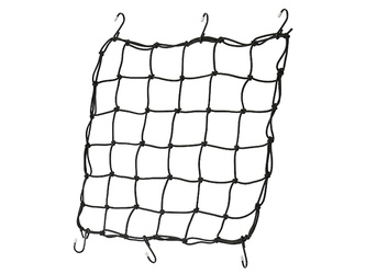 SIATKA NA BAGAŻE Z 6 HAKAMI, KOLOR CZARNY