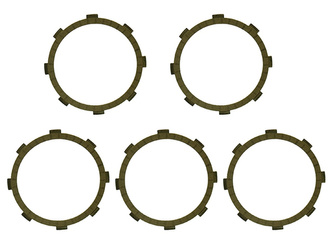 Psychic tarcze sprzęgłowe racing yamaha xt 125 r '05-'07, ybr 125 '00-'08, dt 80 lc2 '85-'97, ttr 125 '00-'12 (5 tarcz) (ebs2254r)