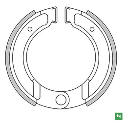 Szczęki hamulcowe tył honda cr 480r '82, ktm gs 125/175 '72-'82, mc 250 '74-'83, mx 250 '74-'81 (130x30mm)