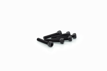 Śruby z anodyzowanego aluminium blister 6 śrub imbusowych m5x25mm czarne