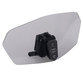 WINDSHIELD DEFLEKTOR REGULOWANY NA SZYBĘ PRZYCIEMNIANY (DYMIONY) (SMOKED) 260 x 125MM