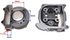Cylinder z głowica do skutera 4T 139Qmb 80cm3