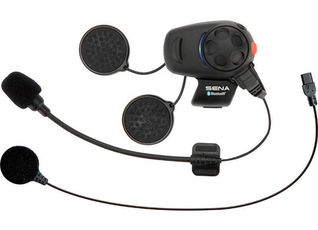Interkom motocyklowy smh5 bluetooth 3.0 do 400m z uniwersalnym zestawem mikrofonów ( 2 zestawy ) (el) - zastępuje smh5d-univ