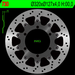 Tarcza hamulcowa przód ktm 625/640/690 (320x127x4) (6x6,5mm)