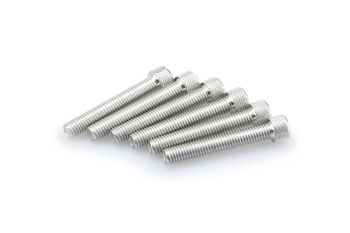 Śruby Z Anodyzowanego Aluminium Blister 6 Śrub Imbusowych M8x50mm Srebrne