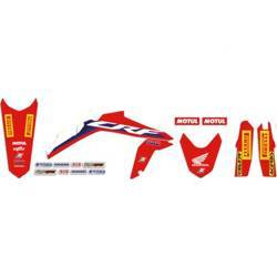 Komplet naklejek (oklein) honda crf 250 '22-'23, crf 450r '21 replica team hrc 20/21 kolor czerwony biały niebieski