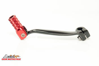 Dźwignia zmiany biegów honda crf 150r '07-'19 aluminiowa kolor czarny, końcówka czerwona