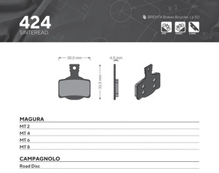 Klocki hamulcowe rowerowe sinter spiekane metaliczne mtb / szosa / elektryk