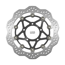 TARCZA HAMULCOWA PRZÓD TRIUMPH TIGER 800 /XC/XCA/XCR/XCX/XR '10-'20, TIGER EXPLORER 1200 / XC/XCA/XCX/XR '12-'18 (305X82,5X5MM) (5X10,25MM) WAVE PŁYWAJĄCA (ŚRODEK ALUMINIOWY)