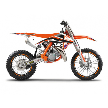 KOMPLET NAKLEJEK (OKLEIN) KTM SX 85 '18-'23 DREAM 5 KOLOR POMARAŃCZOWY BIAŁY CZARNY