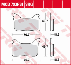 Klocki hamulcowe kh405 ktm supermoto smr 450 04-14, supermoto smr 525 04-05, supermoto smr 560 06-07, husaberg supermoto fs 450 / 550 / 650,