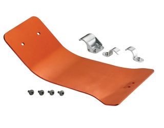 Osłona pod silnik aluminiowa ktm 125/250/350/450 sxf, excf '11-'14, husqvarna '14-'15 kolor pomarańczowy