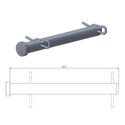 Trzpień (wieszak) klocków hamulcowych tył ktm 125/530 '09-'19, husqvarna 125/350 '14-'19, husaberg 125/570 '09-'14