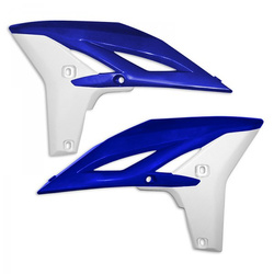 Osłony chłodnicy yamaha yzf 250 '11-'13, wrf 450 '12-'15 kolor oem (biały/niebieski)