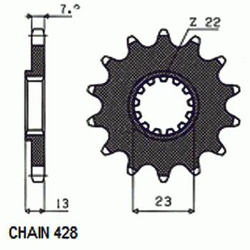 Zebatka Napedowa Sunstar Sunf235-15