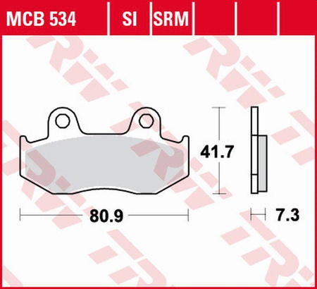 Klocki hamulcowe kh092 organic honda cr 125r '84-'86, 125 '85-'95, nes/sh 125/150 '00-'08, xl 125r '85-'91, xl 250r '84-'93, xl/xr '82-'86, 