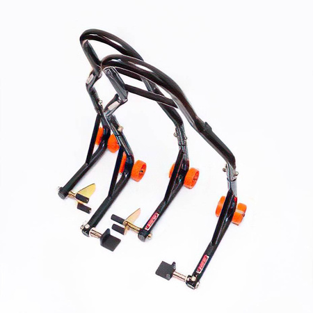 Podnośnik stojak motocyklowy biker (przód/tył) typ-l pod wahacz komplet