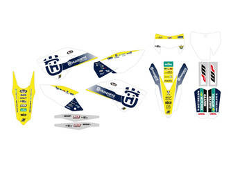 Komplet naklejek (oklein) husqvarna tc/fc '14-'15, te/fe '14-'16 replica trophy 2022 (zastępuje e2611r5)