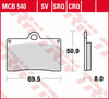 KLOCKI HAMULCOWE TRW MCB540SV