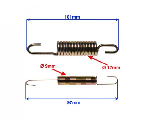 Sprężyna podstawy bocznej do Junak 901 10 cm