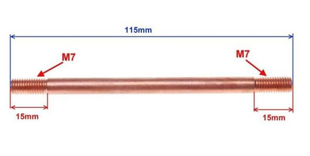 Szpilka cylindra silnik Am6 Yamaha Aprilia 115mm