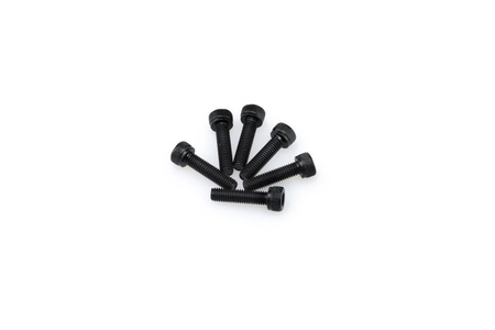 Śruby z anodyzowanego aluminium blister 6 śrub imbusowych m5x20mm czarne