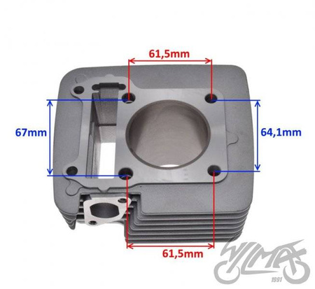 Cylinder Yamaha YBR 125 tuningowy 150 cm XT125