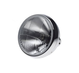 Lampa przód reflektor 7 cali 12V chrom E-Mark ECE