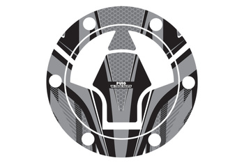 Osłona Wlewu Paliwa Puig Do Kawasaki (Wzór Radikal) Szara