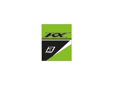 Nakładki ochronne na manetki kawasaki f&h 22, kolor zielony/czarny