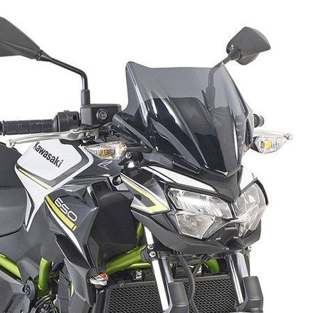 Szyba kawasaki z 650 (20), yamaha mt-03 321 (20) 28 x 36,5 cm przyciemniana - potrzebne mocowanie a4128ak lub a2151ak