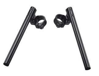 Kierownica dwuczęściowa regulowana street clip-on uchwyt 50mm kolor czarny