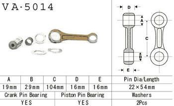 KORBOWÓD HONDA CR 125 '88-'07 (VA5014) (MADE IN JAPAN)