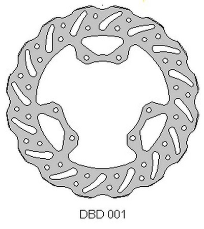 Tarcza hamulcowa przód honda cr 125 crf 250 240x101x3mm
