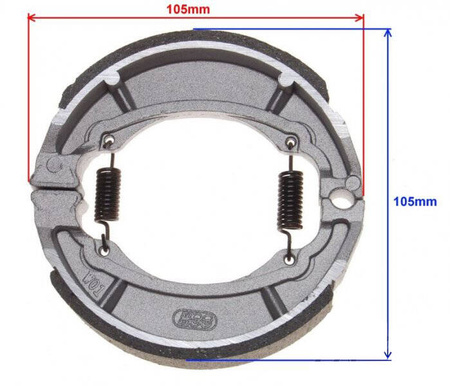 Szczęka hamulca do Tgb Orion 101S komplet 110x24