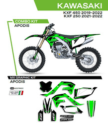 Komplet naklejek (oklein) kawasaki kxf 250 '21-'22