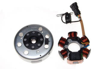 Stator iskrownik 6 cewek + koło magnesowe
